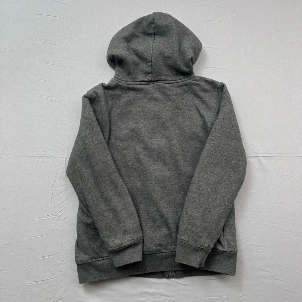 Timberland Boys Sherpa Lined Full Zip‎ Hoodie Gray Size L 14/16 Logo Sweatshirt